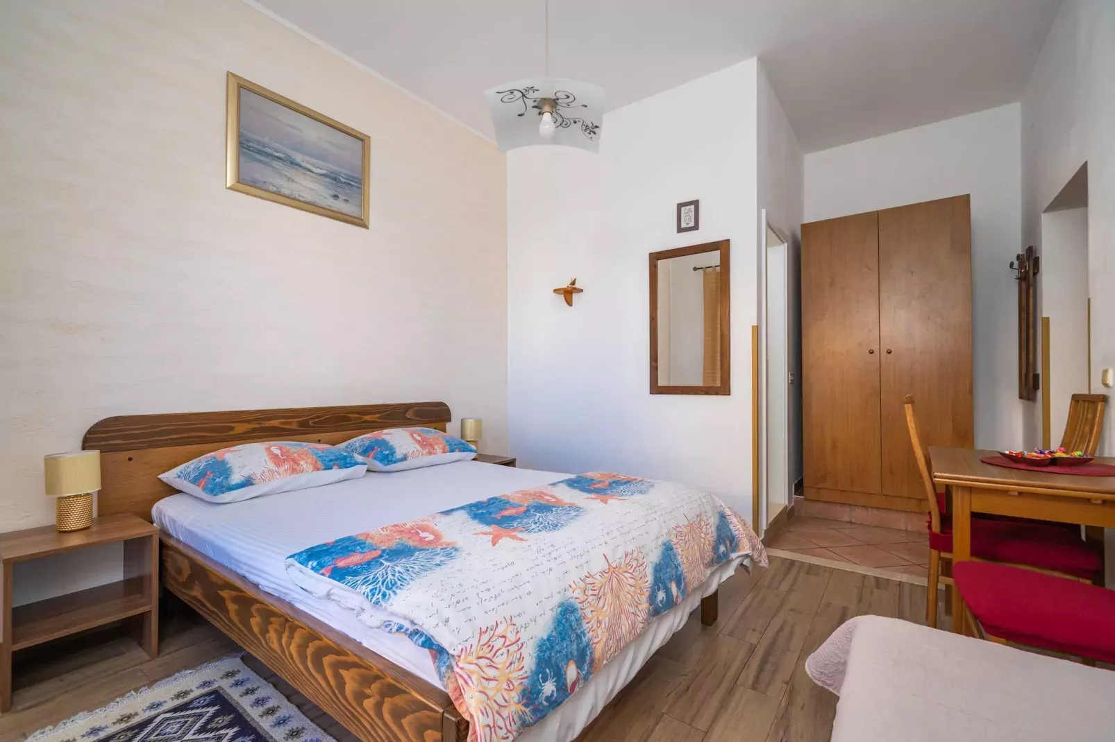 Apartments Senjo - Studio Apartment with Balcony with Side Sea View (Apartman 4)-Chambre