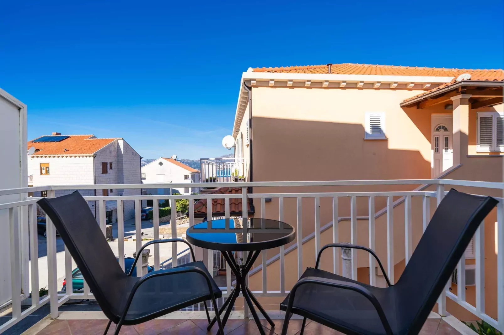 Apartments Senjo - Studio Apartment with Balcony with Side Sea View (Apartman 4)-Terrasse