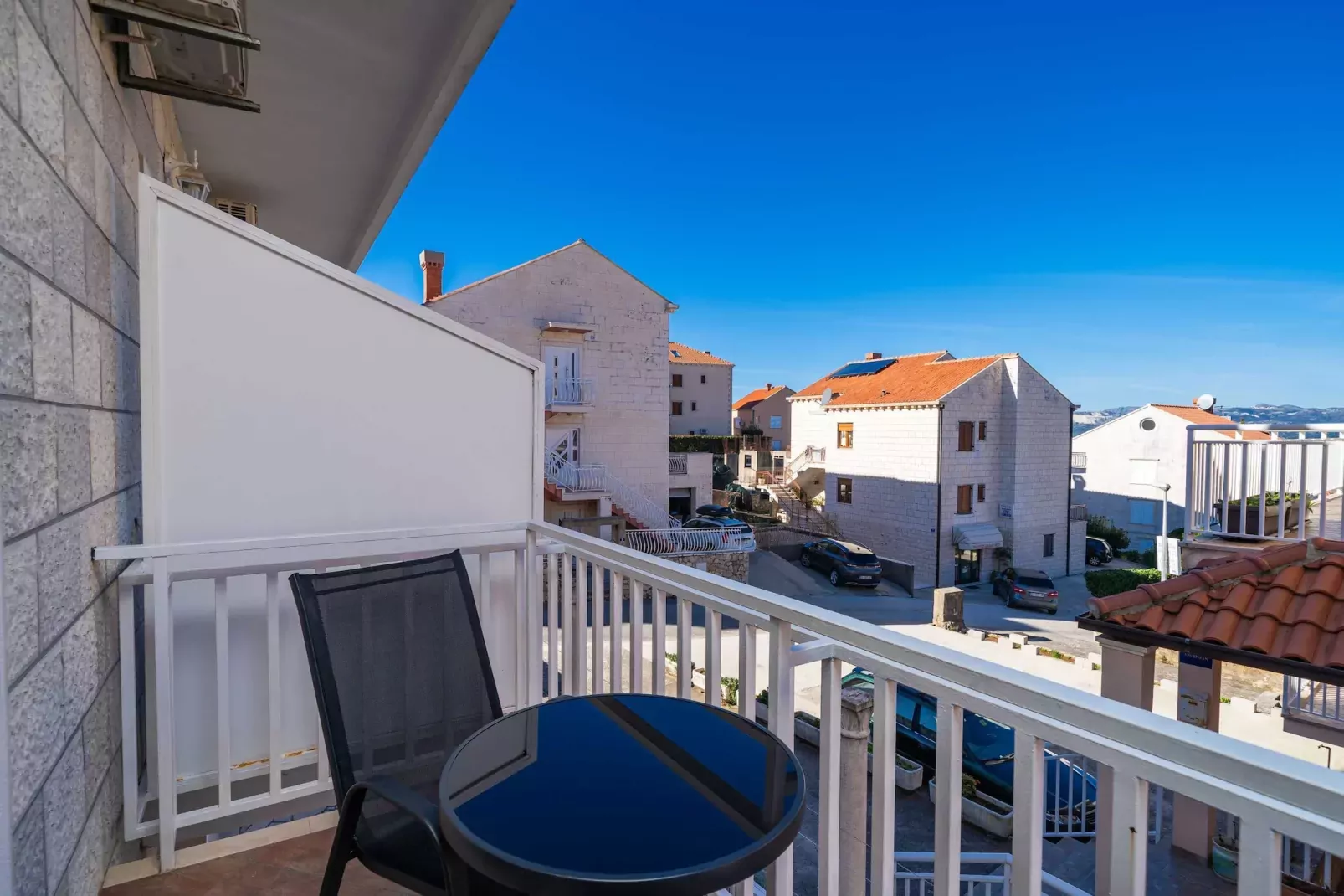 Apartments Senjo - Studio Apartment with Balcony with Side Sea View (Apartman 4)-Terrasse