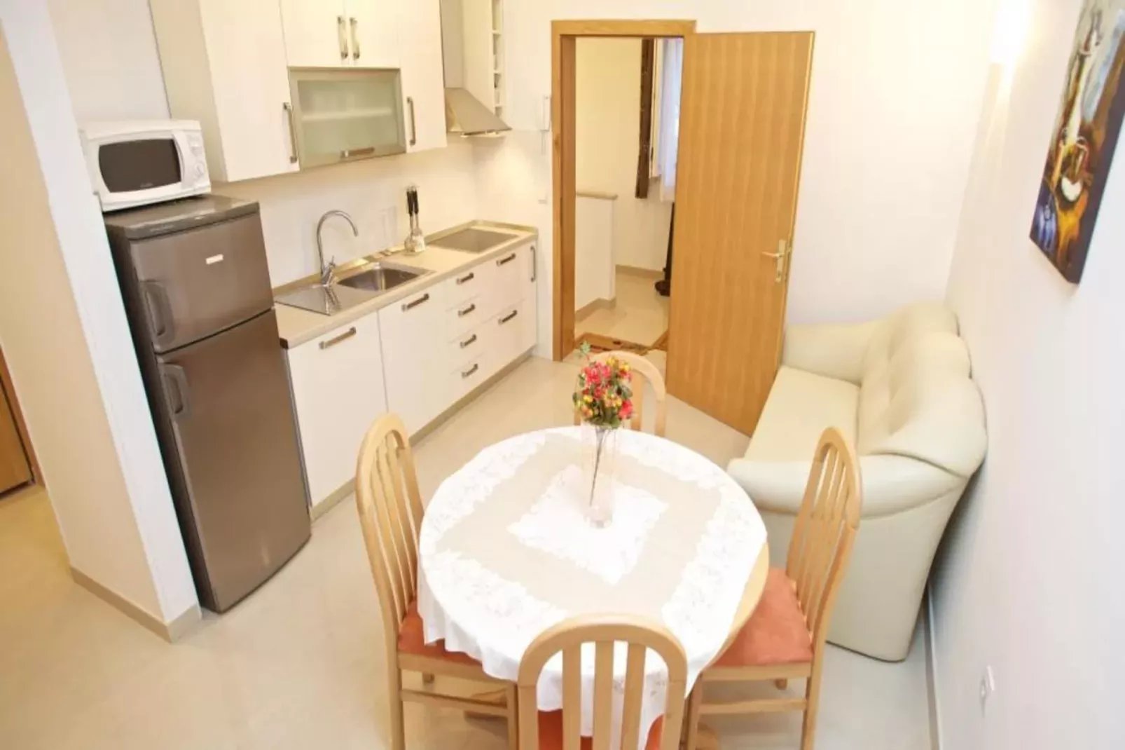 Apartments Villa Grlica - One Bedroom Apartment With Balcony and Garden View (A2)-Kitchen