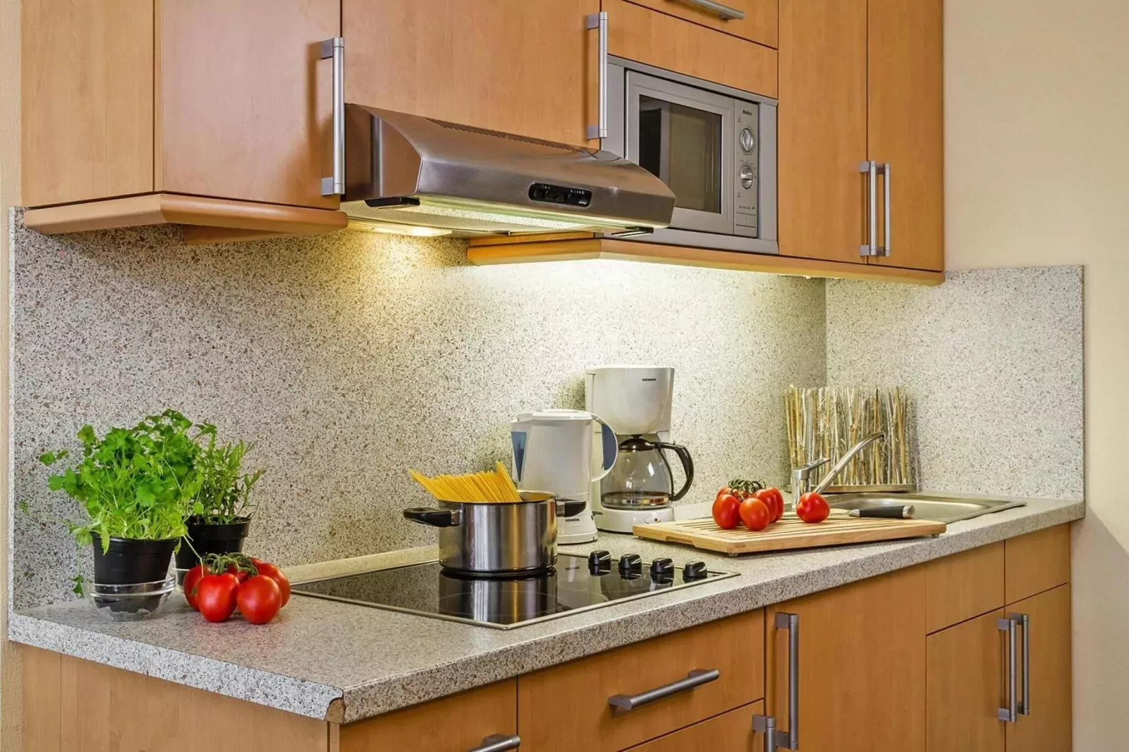 2-Zimmer-Appartement Seeseite "Am Park"-Kitchen