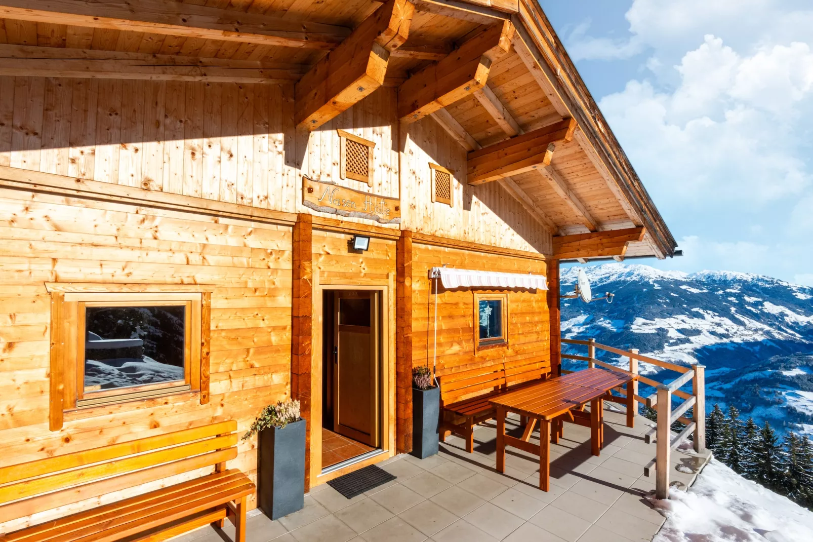 Almhütte Nase-Terrace balcony