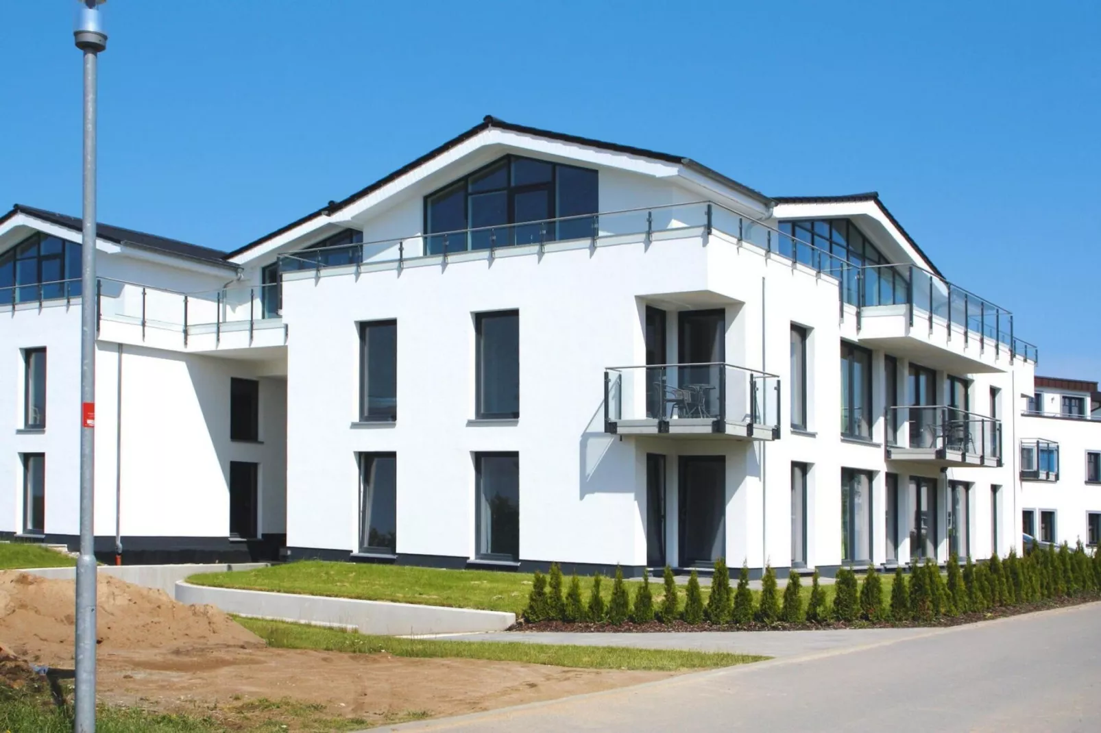 Studio 22 mit Meerblick im DG-Außenbereich Sommer