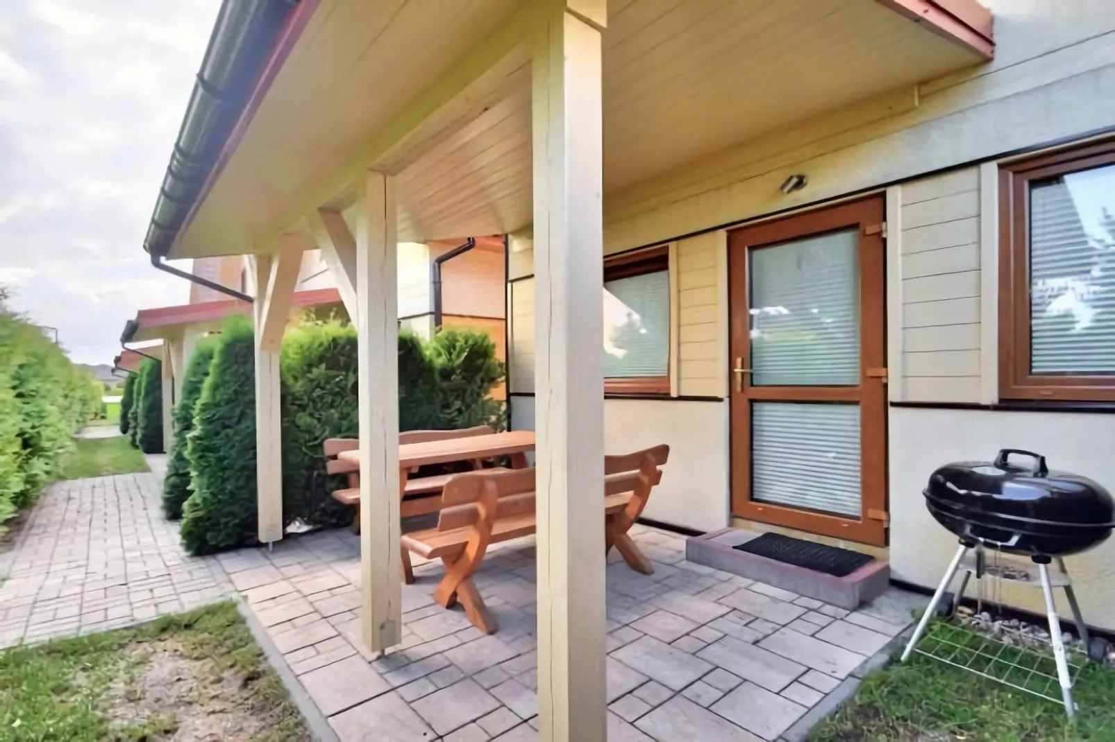 Domki wakacyjne dla 7 osób Sarbinowo-Terrace balcony