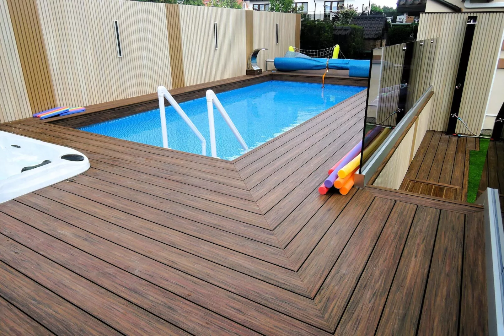 Domek skandynawski z basenem i jacuzzi w Międzywodziu-Pool
