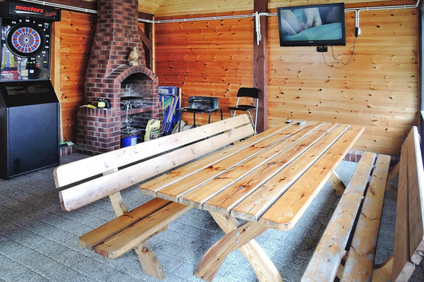 Domek skandynawski z basenem i jacuzzi w Międzywodziu-Dining room
