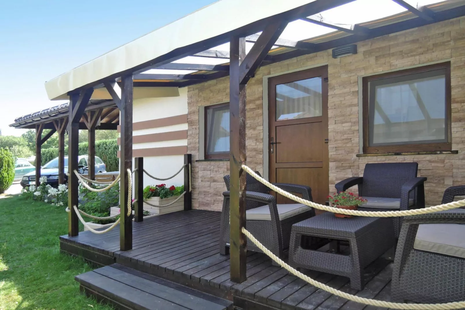 Domek skandynawski z basenem i jacuzzi w Międzywodziu-Outdoor