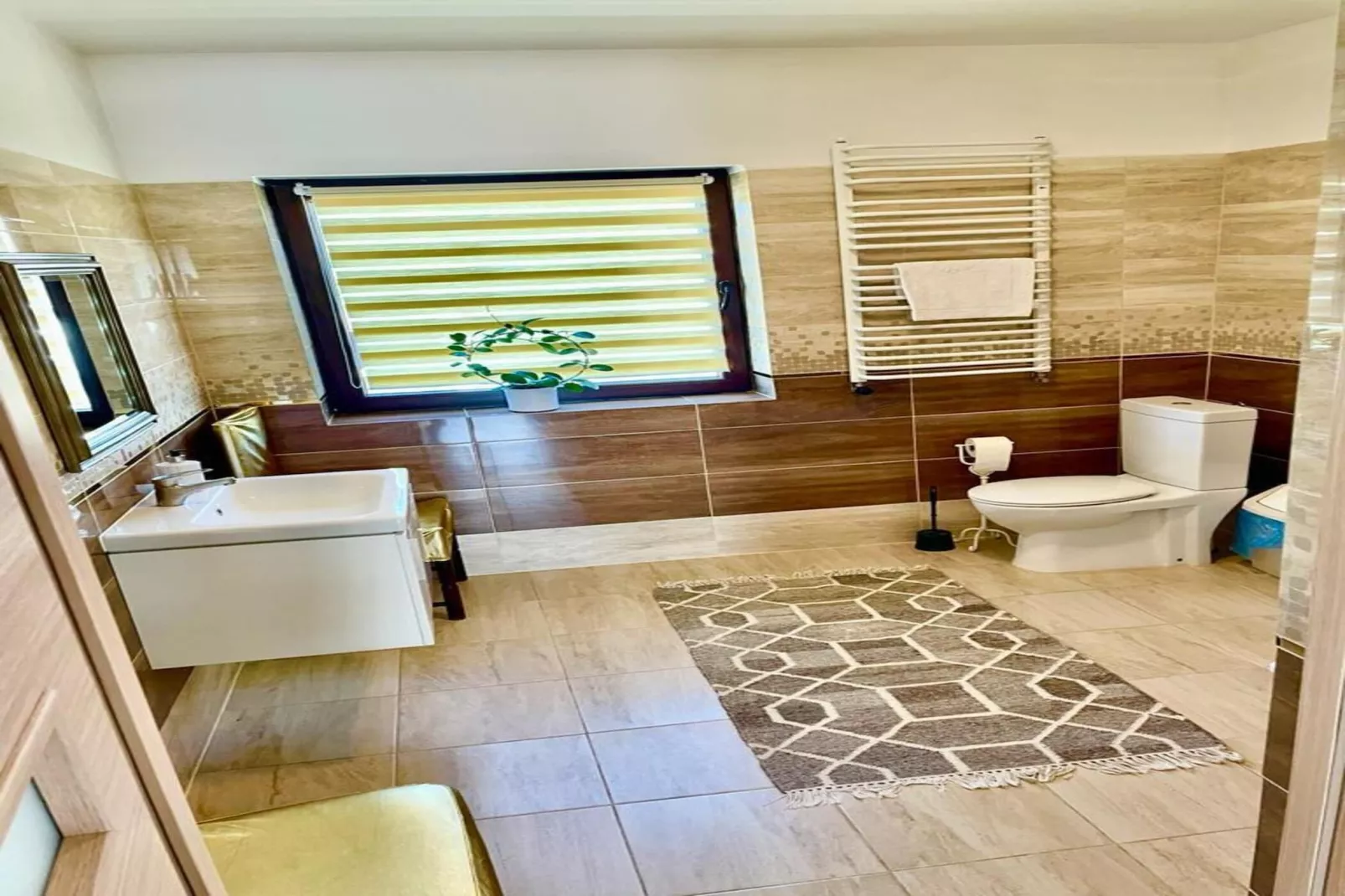 Holiday spacious modern flat in Dabrowa-Salle de bain
