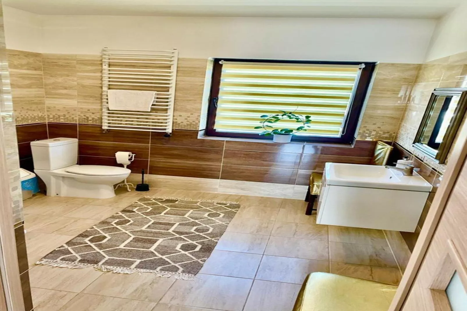 Holiday spacious modern flat in Dabrowa-Salle de bain