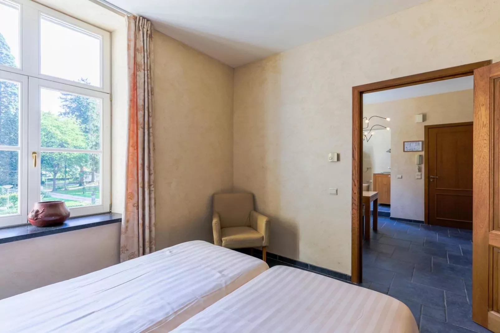 Appartement voor vier Domain Château Dieupart-Schlafzimmer