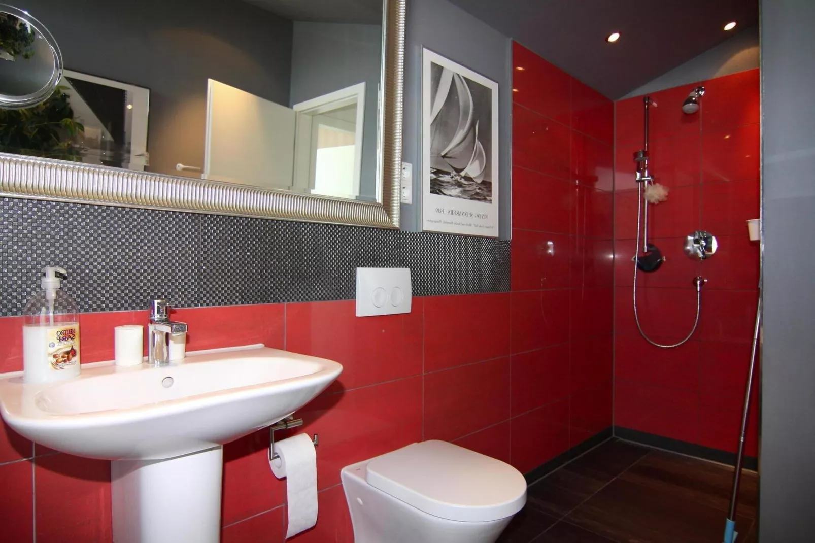 Appartementhaus Calmsailing Börgerende-Appartement 23 Meerblick 2 OG-Bathroom
