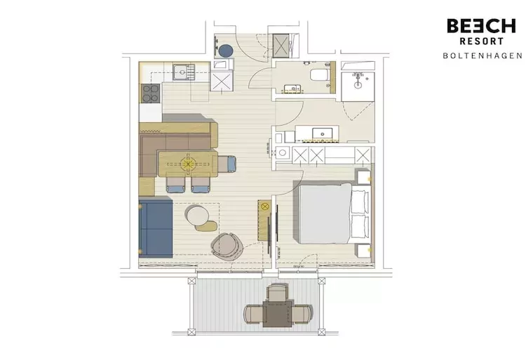 BEECH Resort Boltenhagen - Typ 1-Plan d'étage