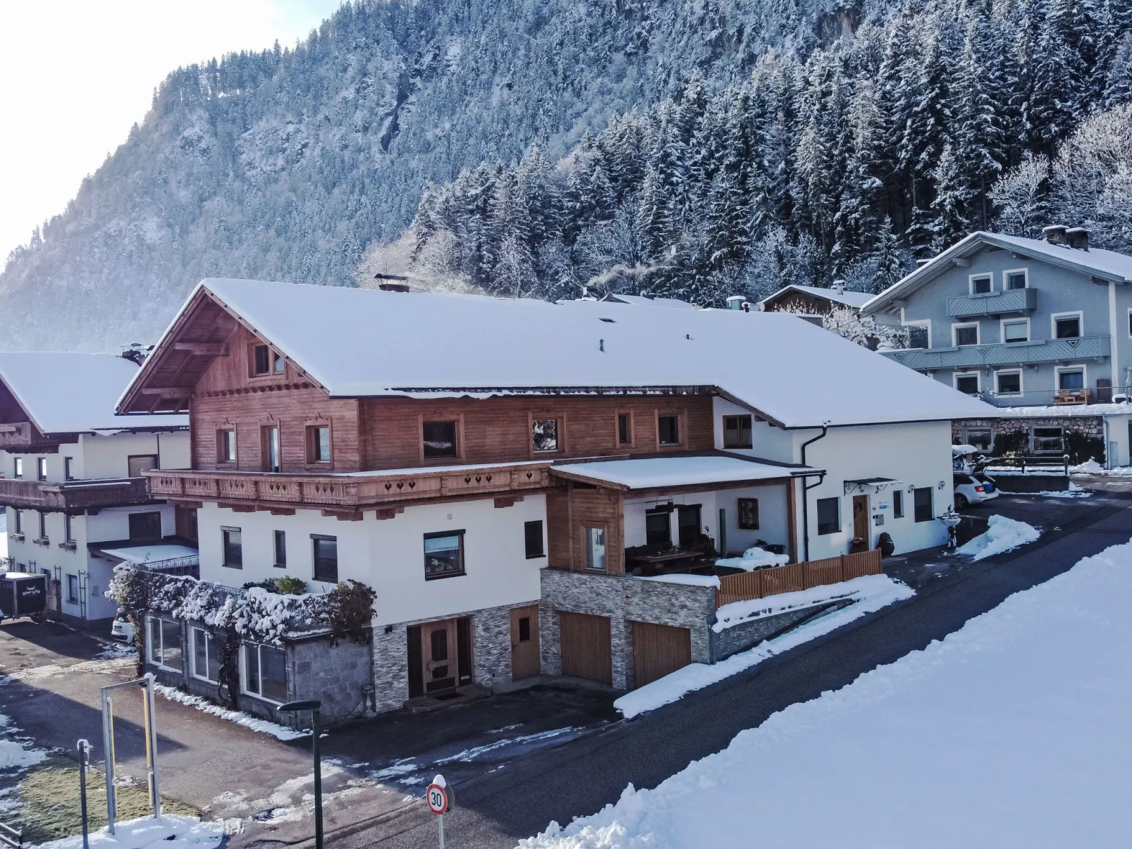 Brettfall Blick-Outside