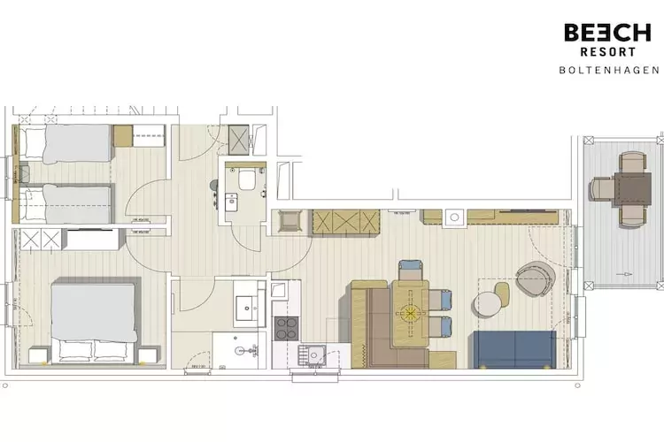 BEECH Resort Boltenhagen / Typ 2-Floor plan
