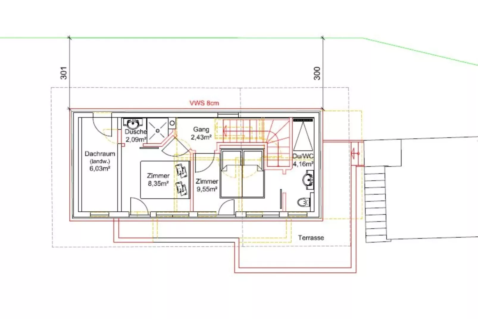 Ferienhaus Hirschbichlalm 8 Personen-Floor plan