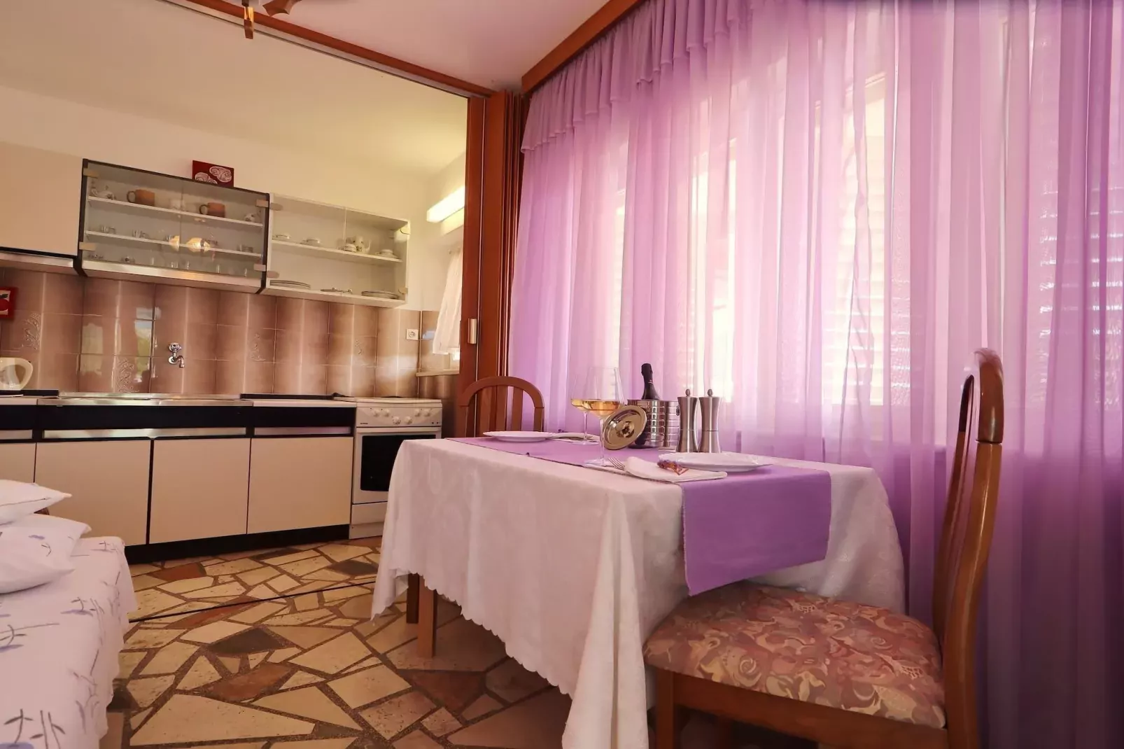 Apartments Villa Marijana - Standard One Bedroom Apartment with Terrace and Garden View (Marijana 4)-Esszimmer