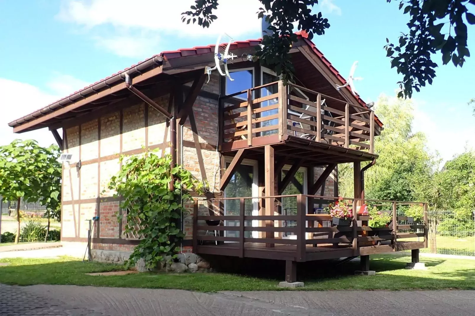 Holiday accomodations Kolczewo Nr 4 i 4a-Exterior summer