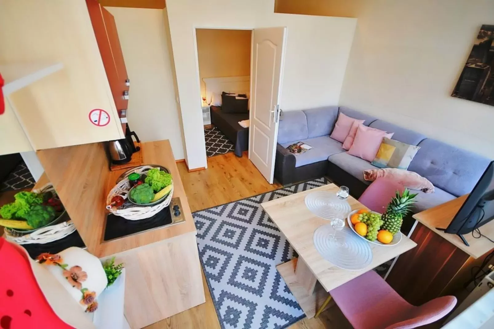 Apartament nr 3 35 qm parter Ustronie Morskie-Living room
