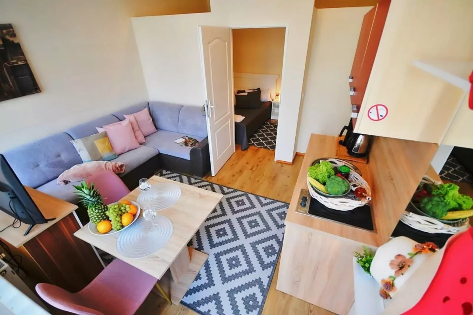 Apartament nr 3 35 qm parter Ustronie Morskie-Living room