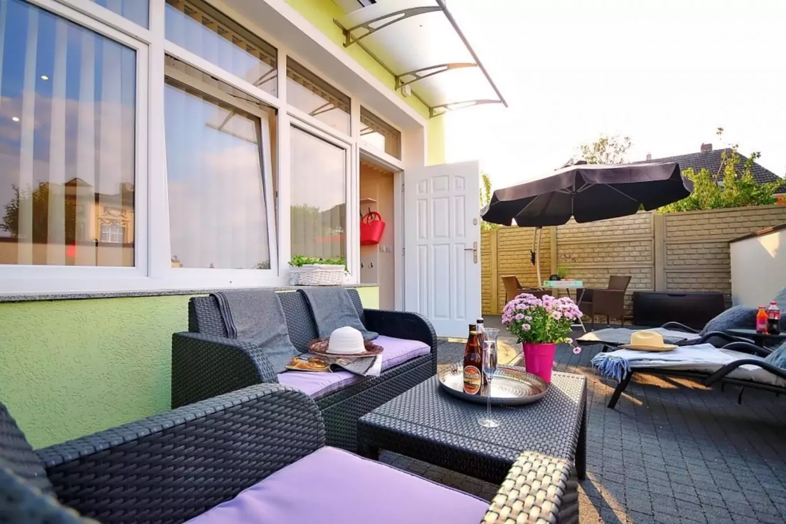 Apartament nr 3 35 qm parter Ustronie Morskie-Terrace balcony
