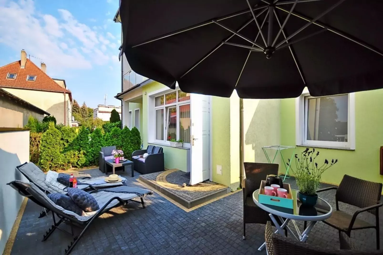 Apartament nr 3 35 qm parter Ustronie Morskie-Terrace balcony
