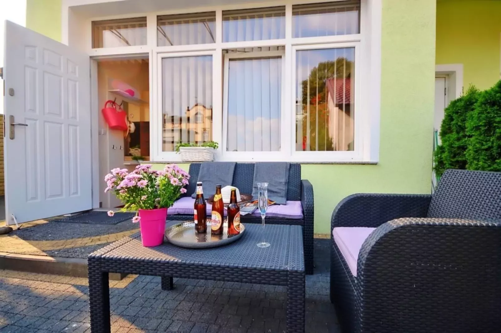 Apartament nr 3 35 qm parter Ustronie Morskie-Terrace balcony