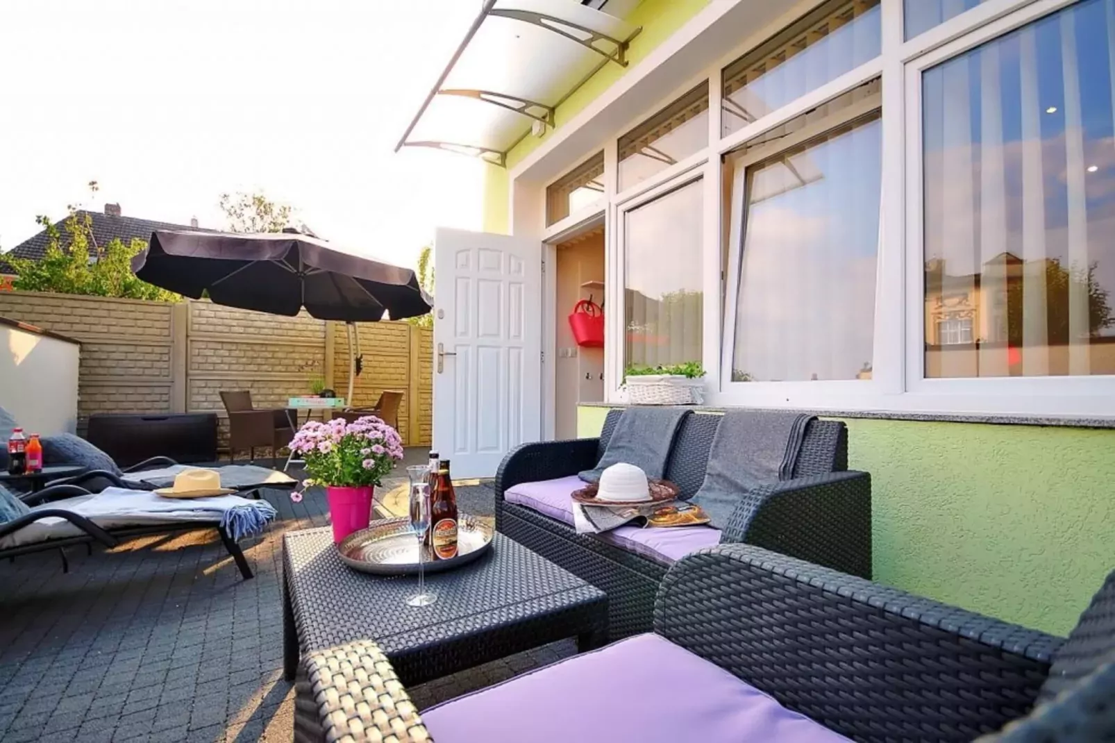 Apartament nr 3 35 qm parter Ustronie Morskie-Terrace balcony