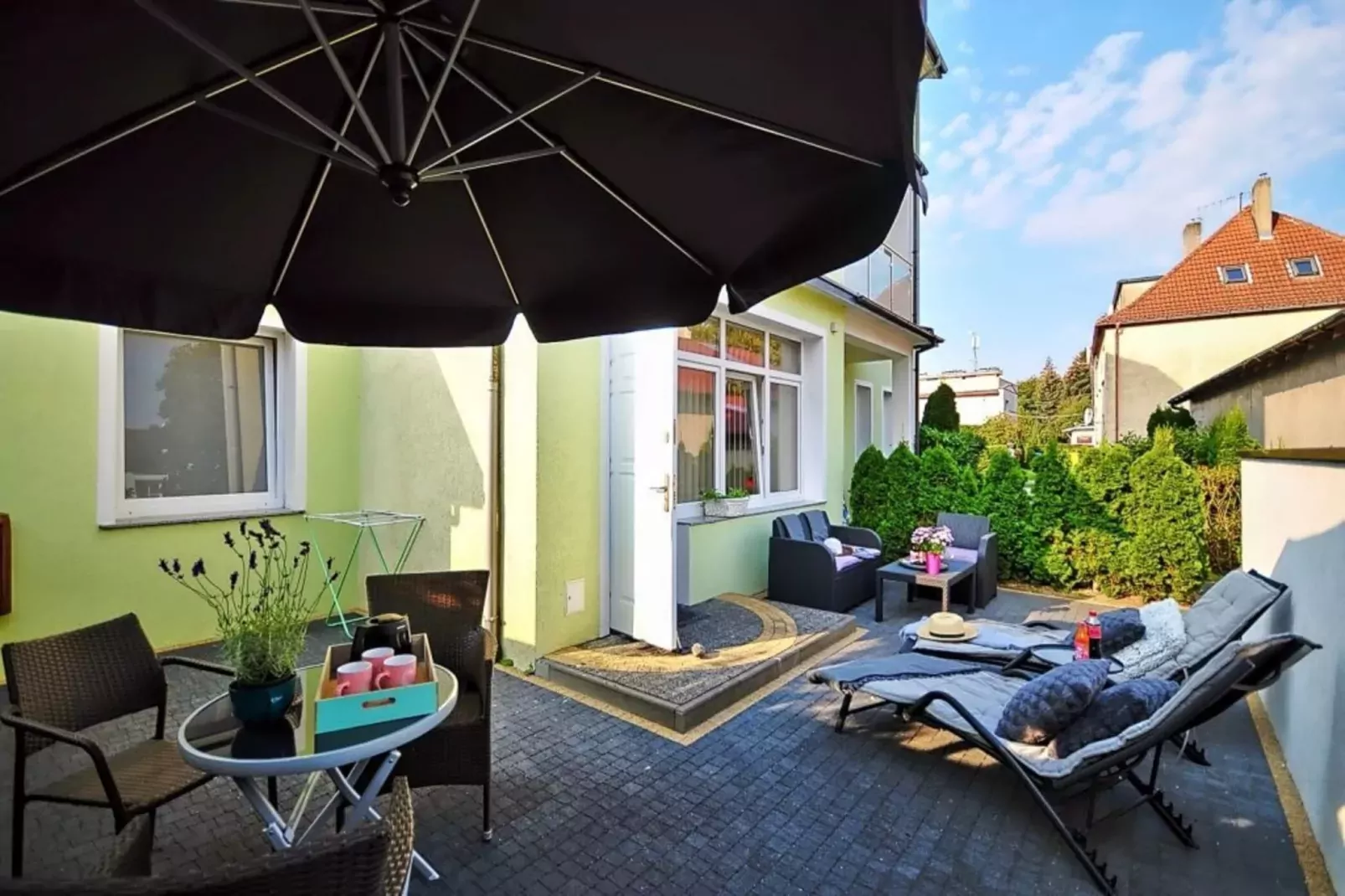Apartament nr 3 35 qm parter Ustronie Morskie-Terrace balcony