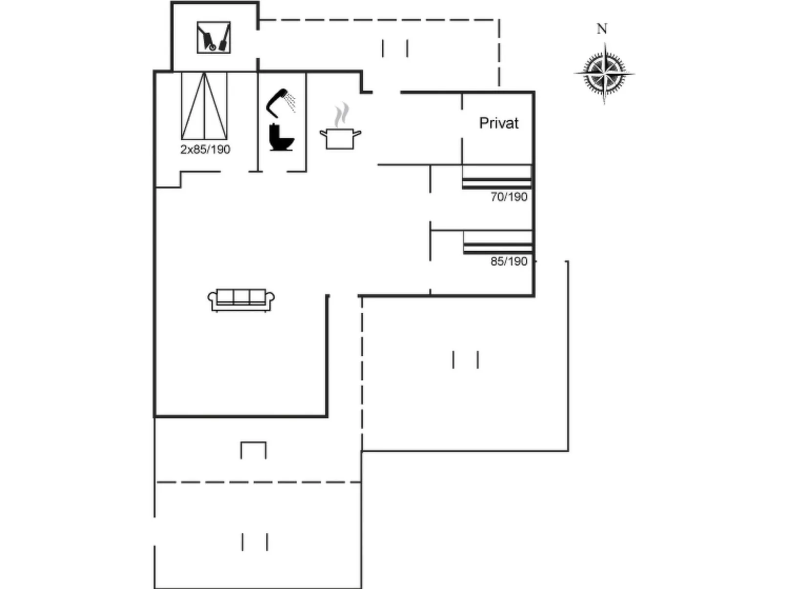 "Fransine" - 480m from the sea-Inside