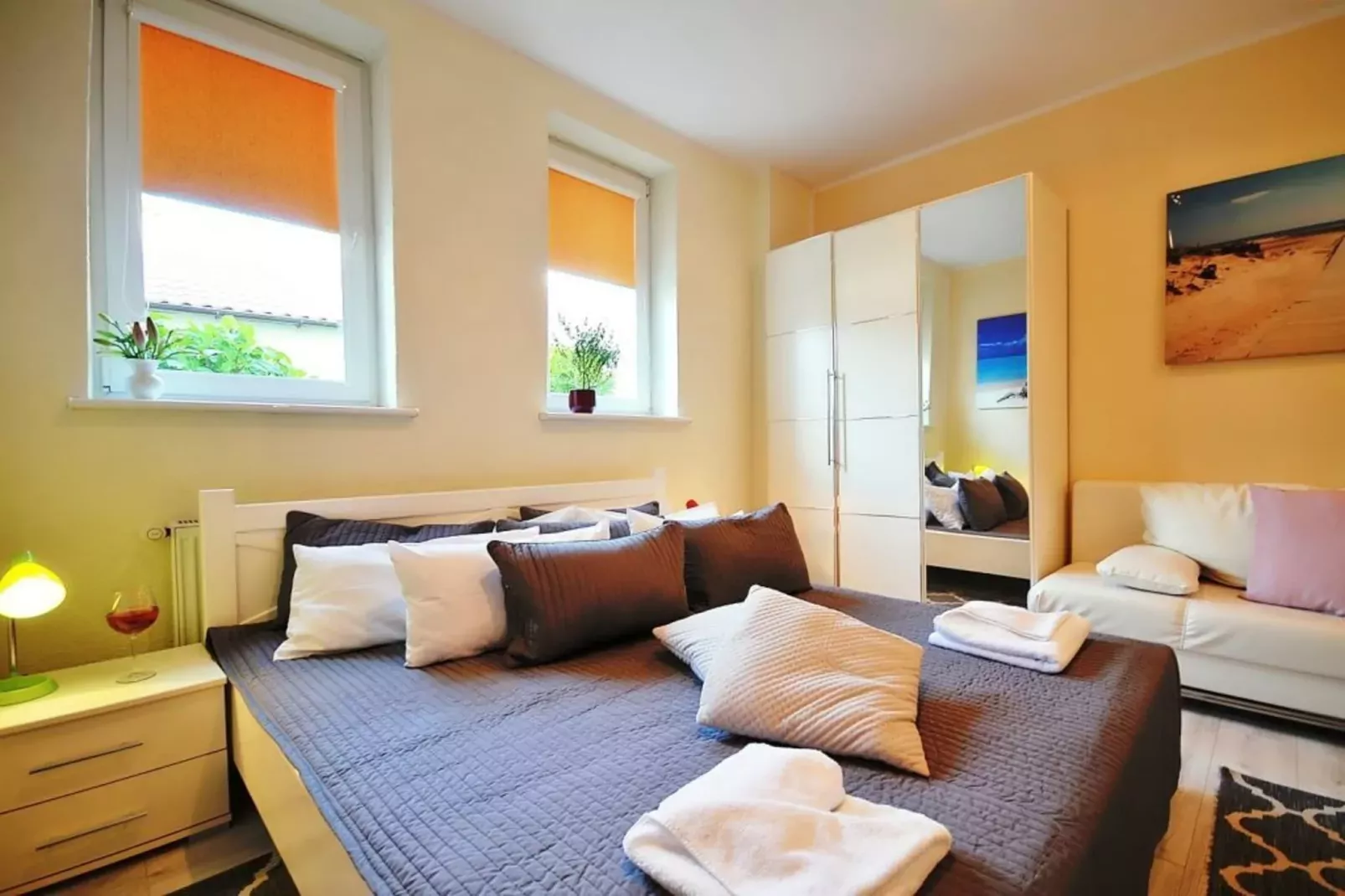 Apartament nr 2 50 qm parter Ustronie Morskie-Bedroom