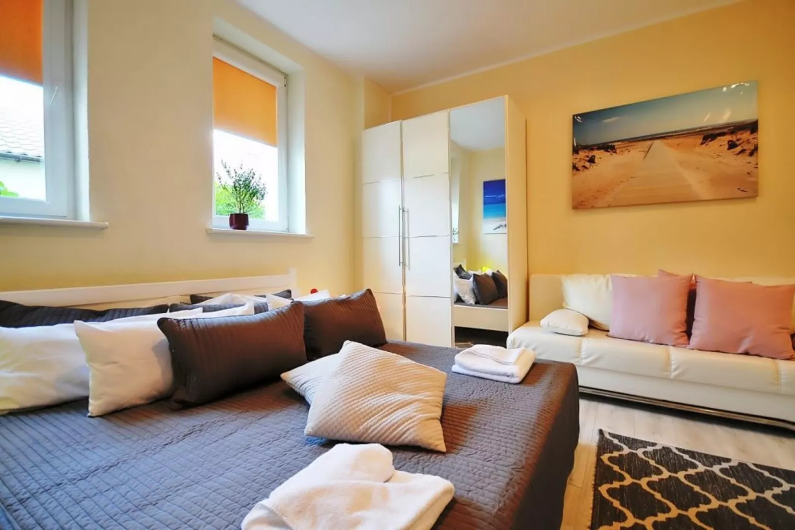 Apartament nr 2 50 qm parter Ustronie Morskie-Bedroom