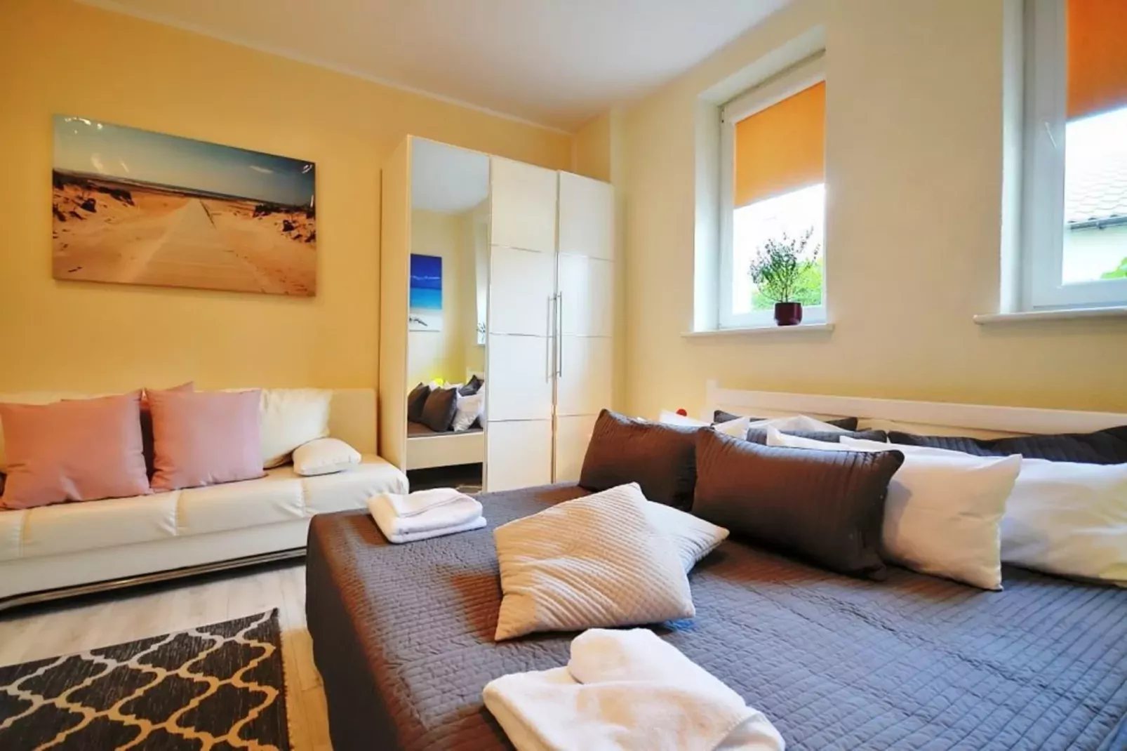 Apartament nr 2 50 qm parter Ustronie Morskie-Bedroom