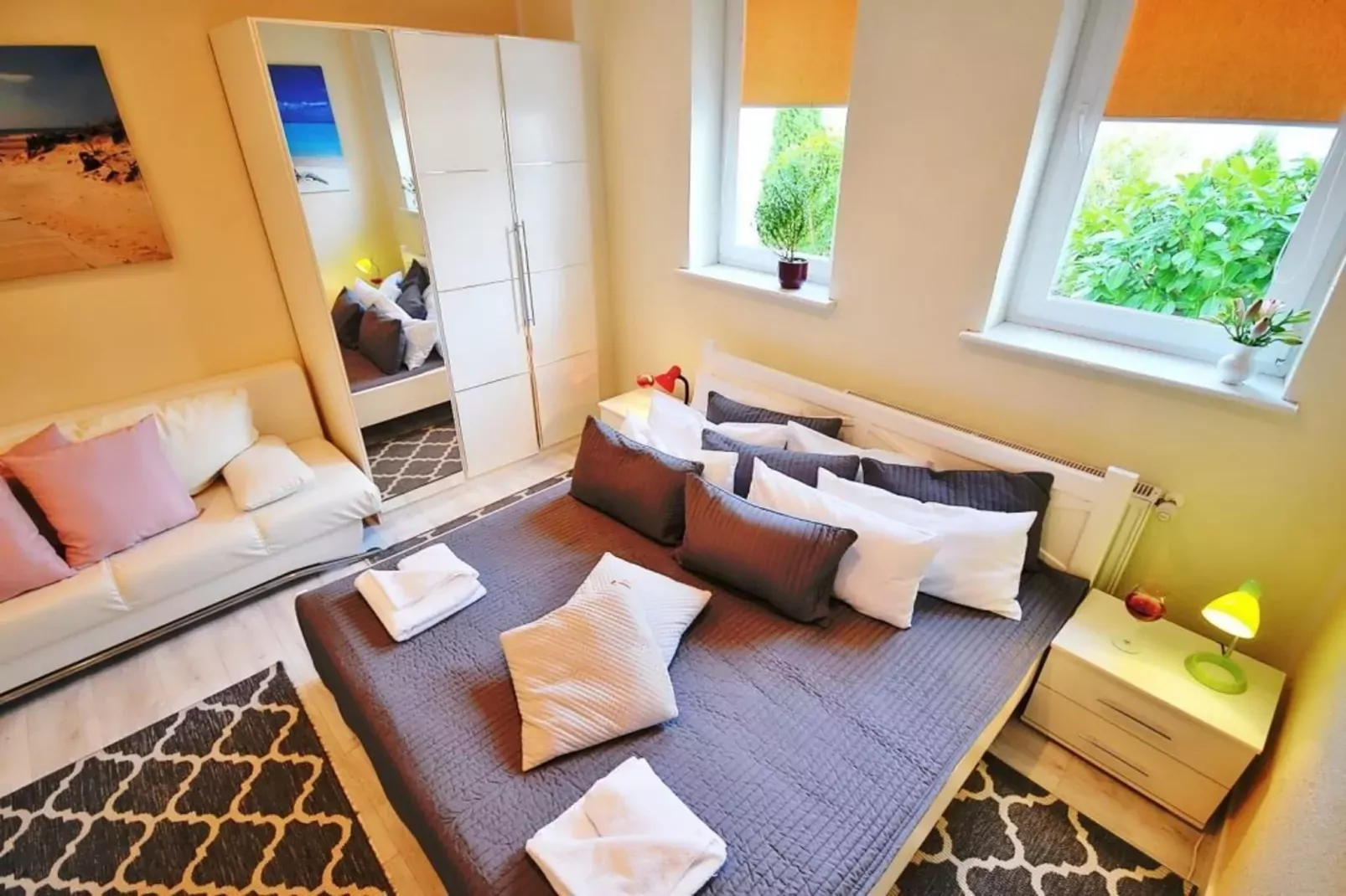 Apartament nr 2 50 qm parter Ustronie Morskie-Bedroom