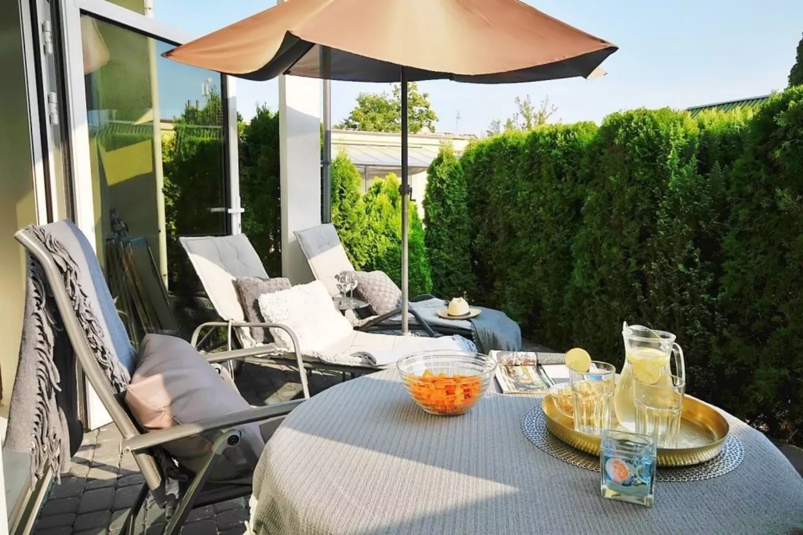 Apartament nr 2 50 qm parter Ustronie Morskie-Terrace balcony