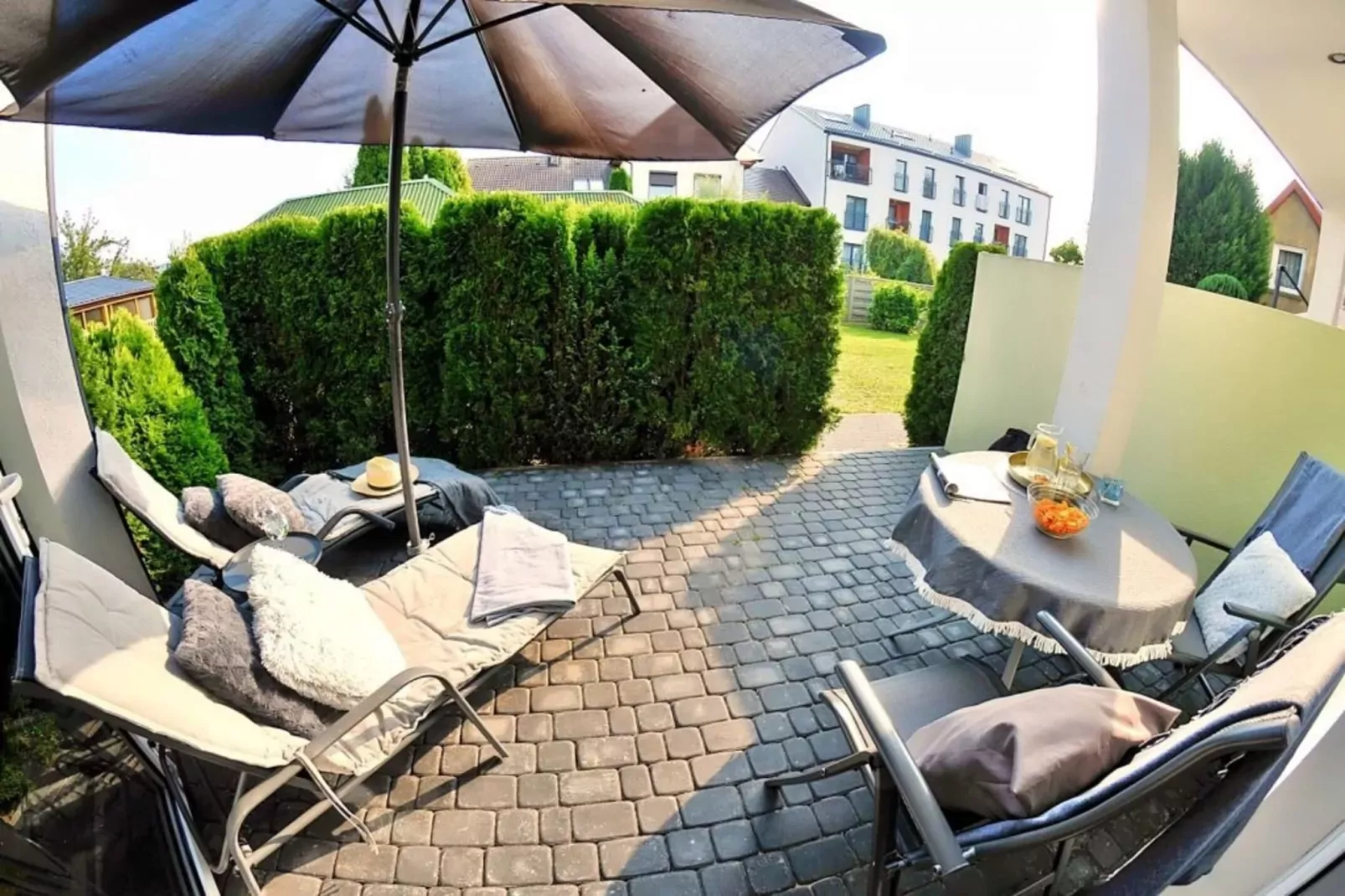 Apartament nr 2 50 qm parter Ustronie Morskie-Terrace balcony