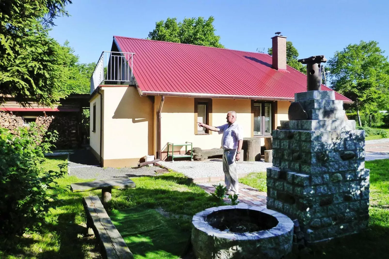Holiday home, Wiejkowko-Dom, 150 qm-Exterior summer