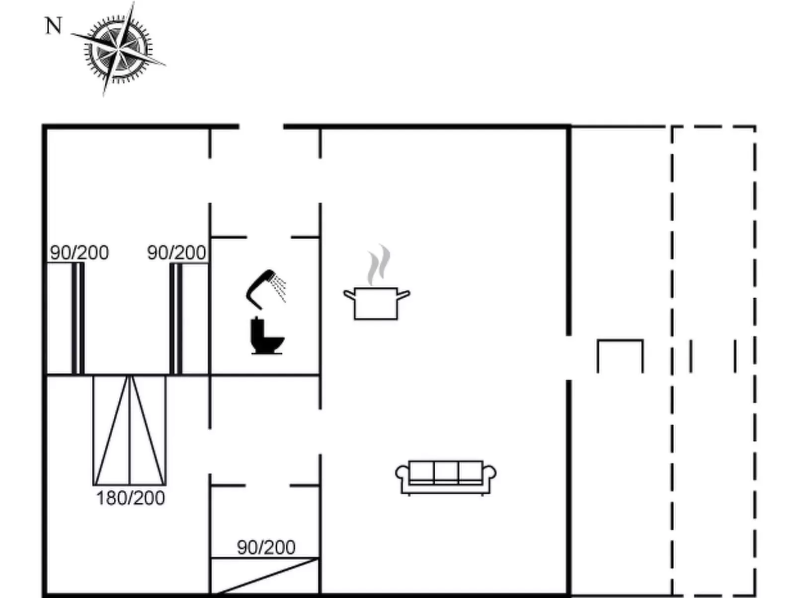 "Iolani" - 250m from the sea-Inside