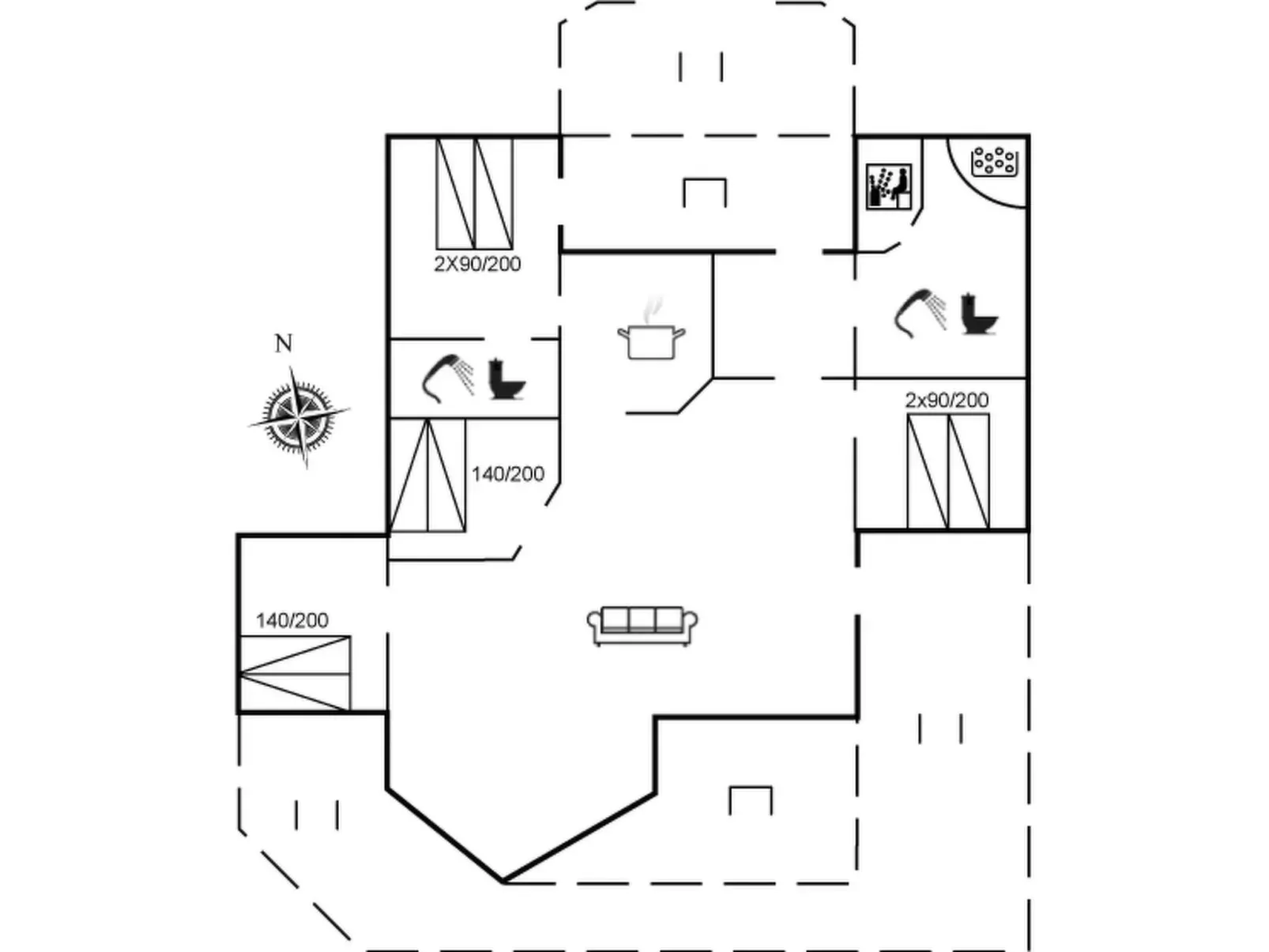 "Bovi" - 300m from the sea-Inside