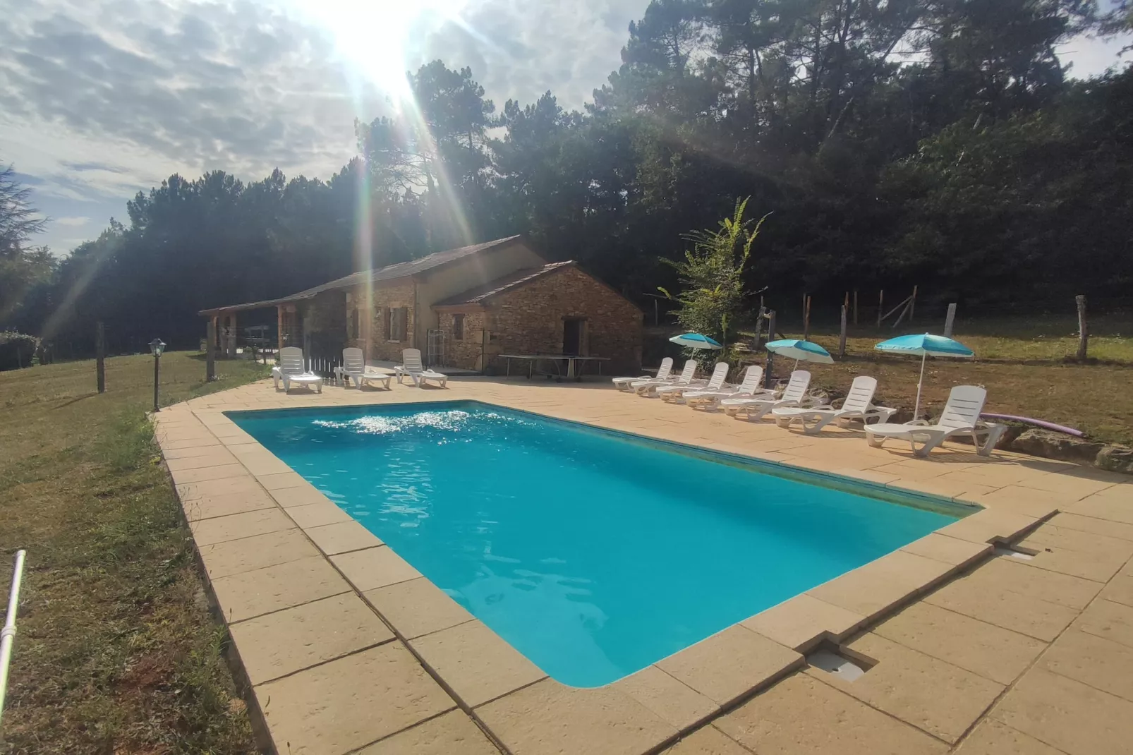 Maison de vacances Blanquefort sur Briolance 10 pers-Pool