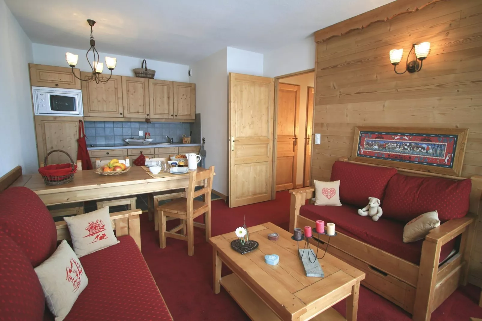 Résidence L'Écrin des Sybelles 3-Living room