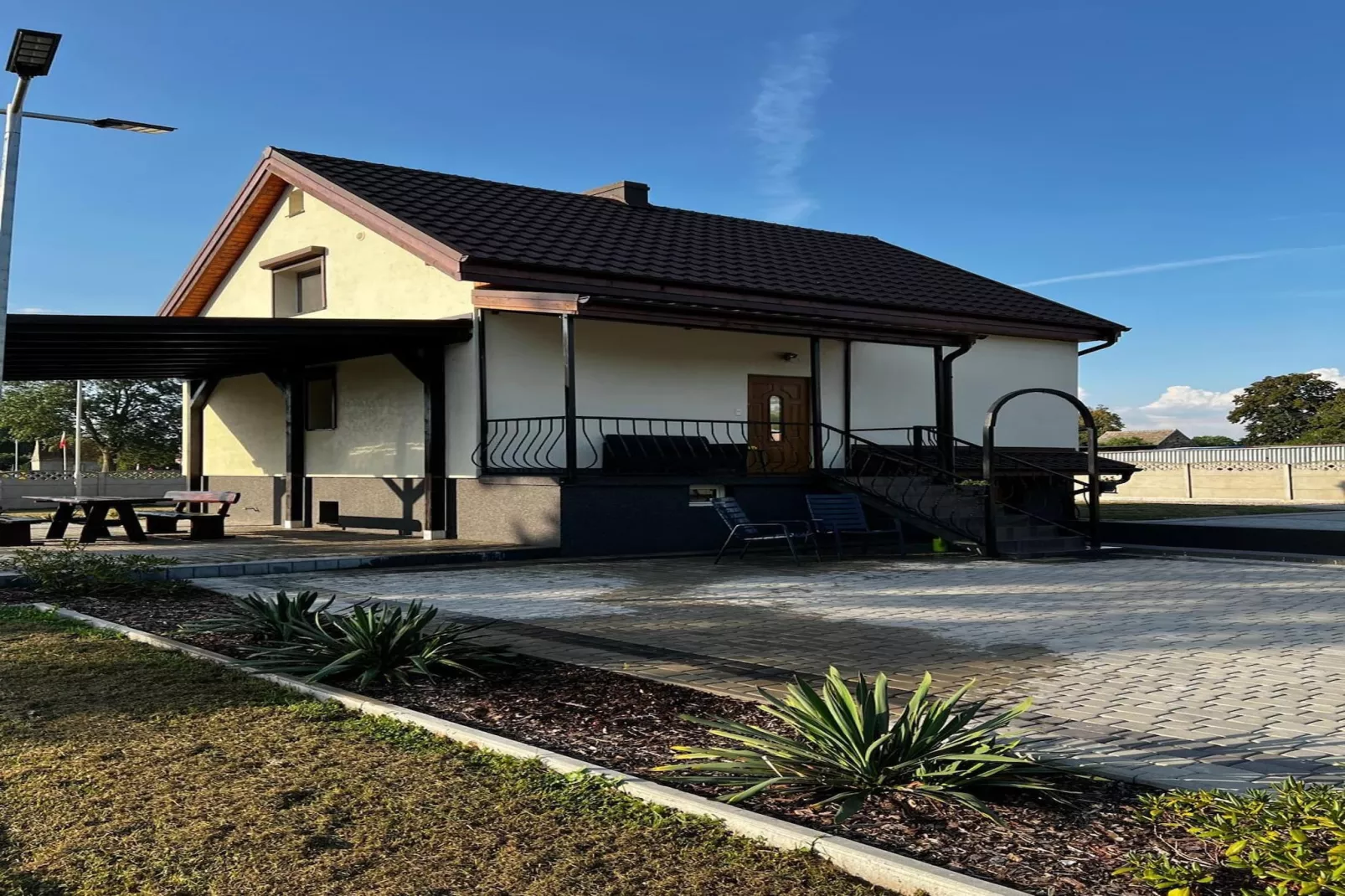 Ferienhaus Panorama in Kopice bei Stepnica-Exterior summer