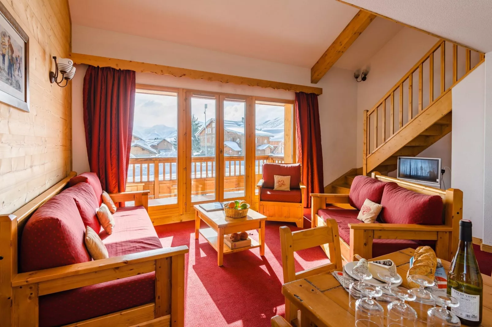 Résidence L'Écrin des Sybelles 3-Living room