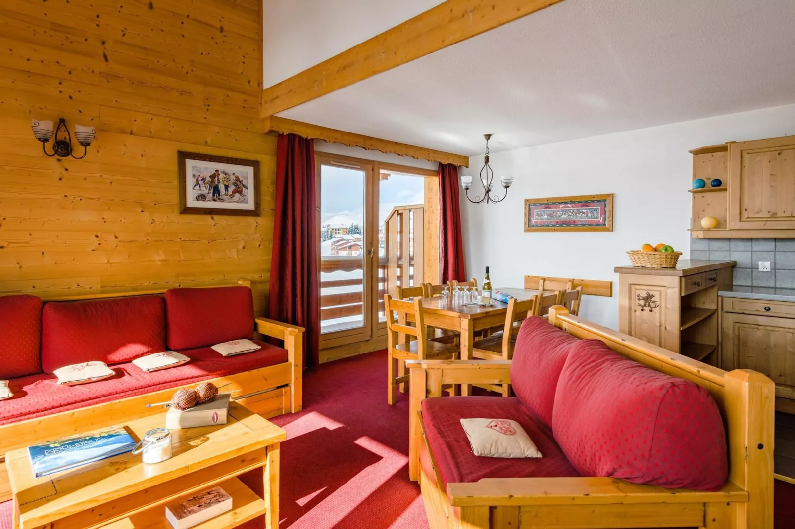 Résidence L'Écrin des Sybelles 3-Living room