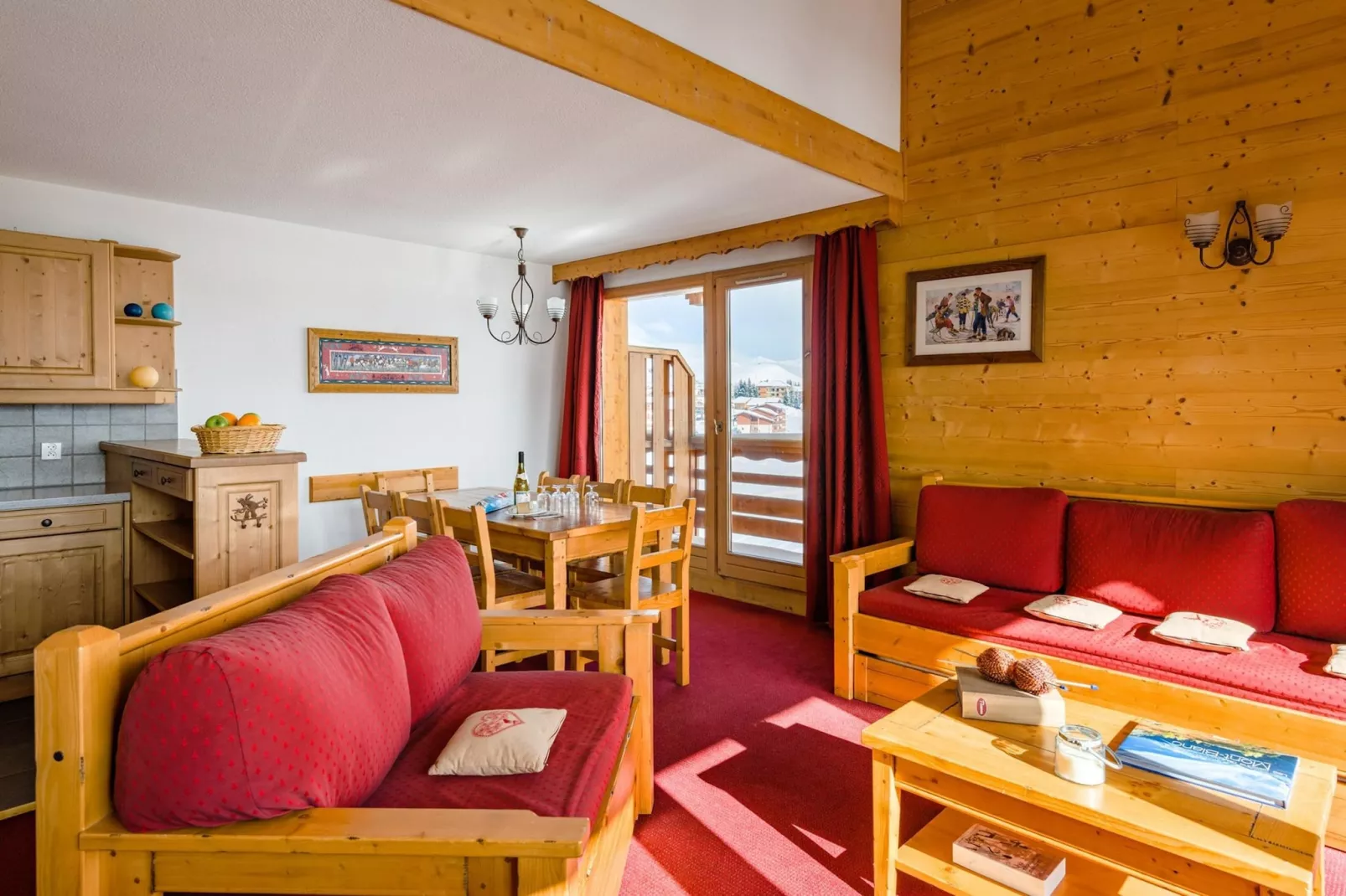 Résidence L'Écrin des Sybelles 3-Living room