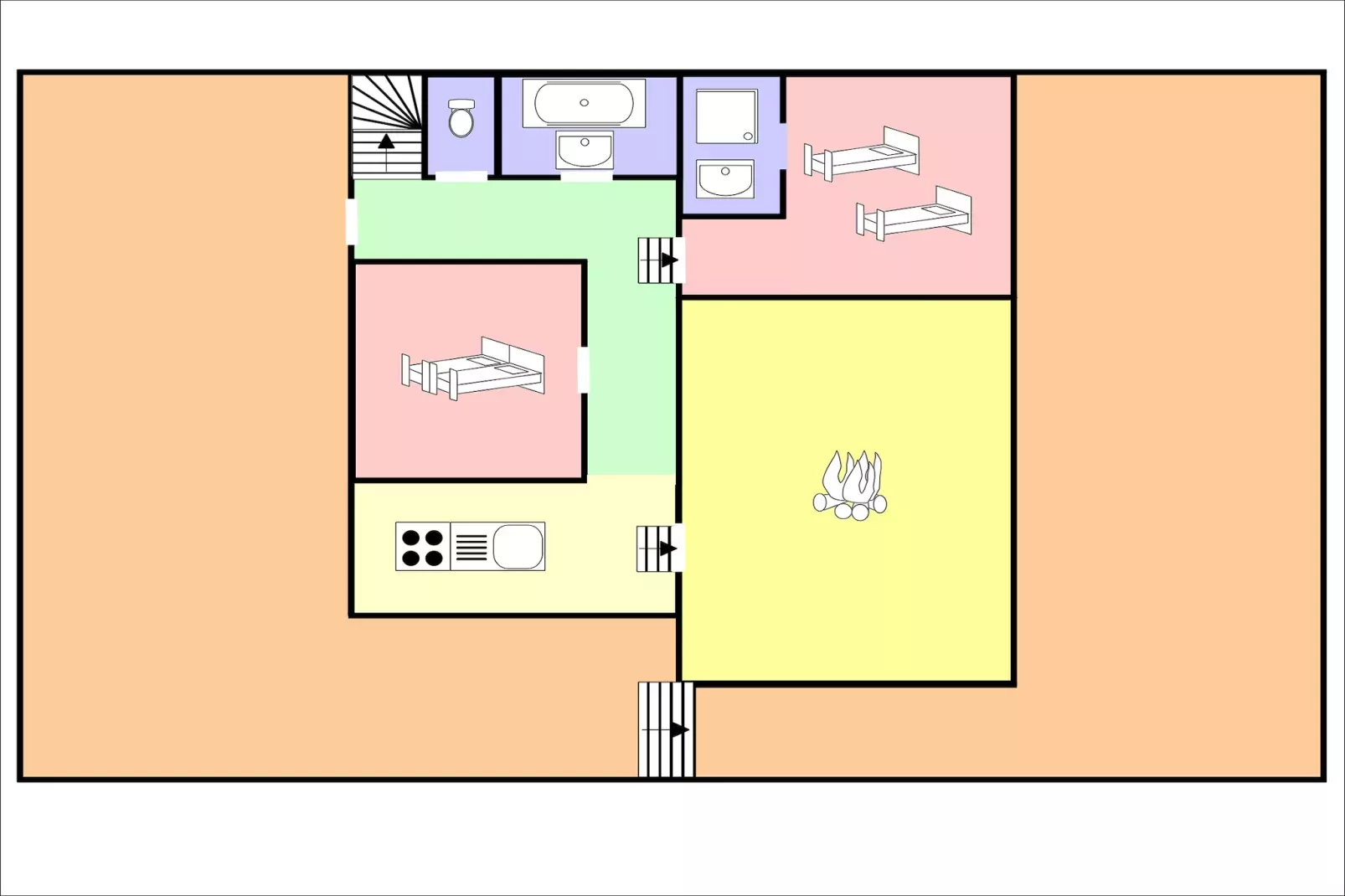Chalet de la Côte-Einrichtungen