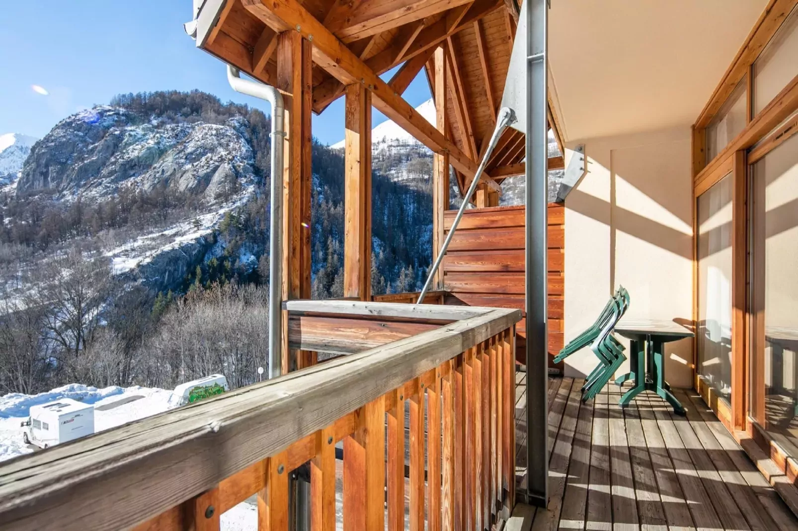 Residence Le Hameau de Valloire 4-Terrassenbalkon