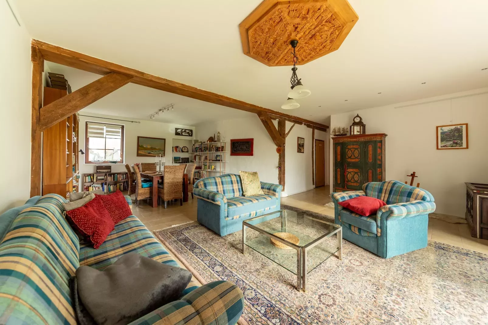 Ferienhaus am Peenebach in Klein Bünzow-Living room