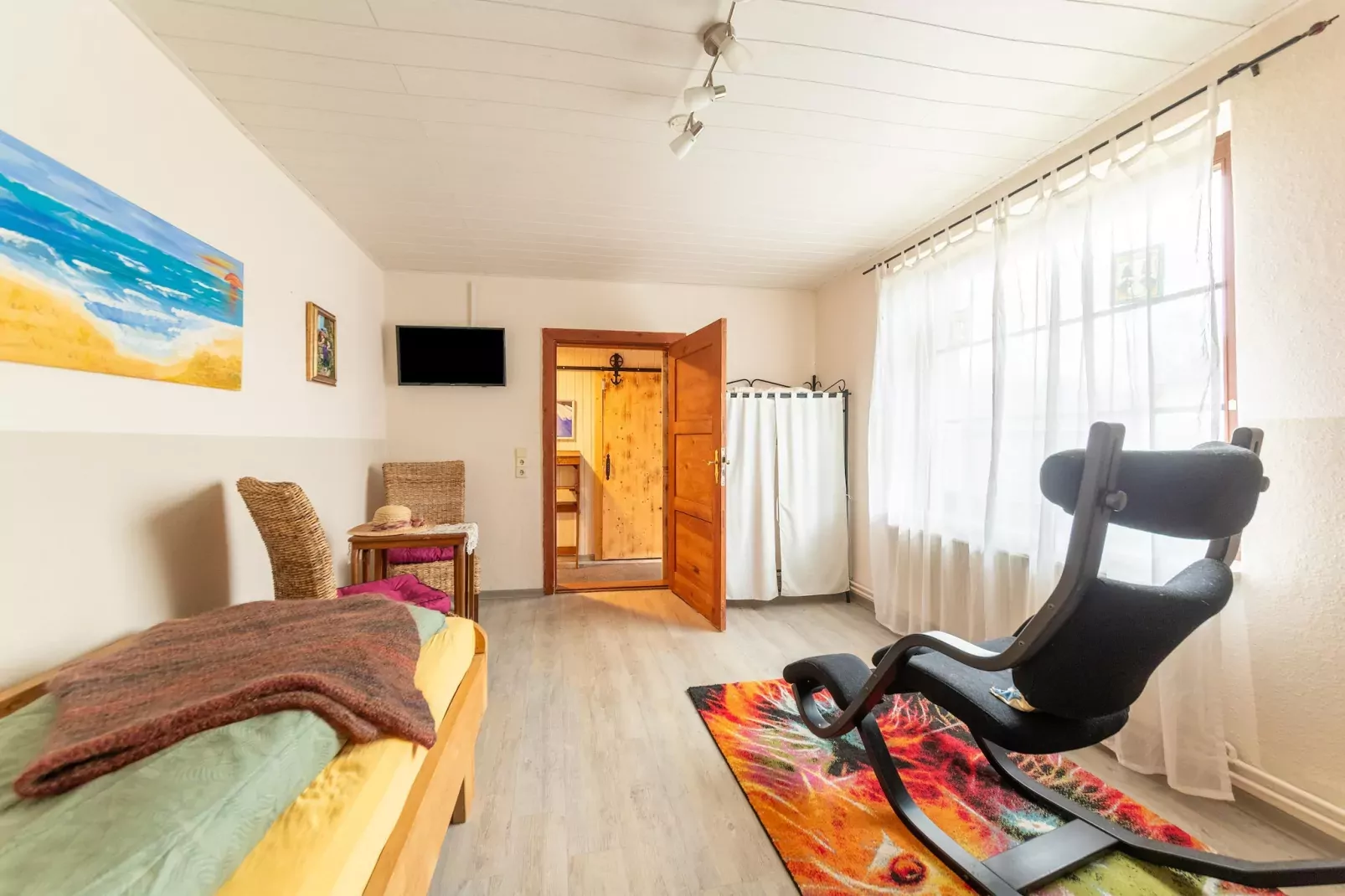 Ferienhaus am Peenebach in Klein Bünzow-Bedroom