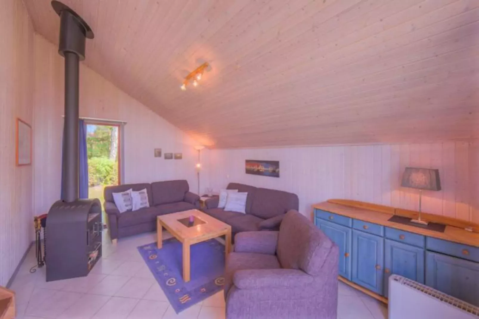 FH Wildgans Comfort mit Sauna & Kaminofen 81 qm 84-Living room