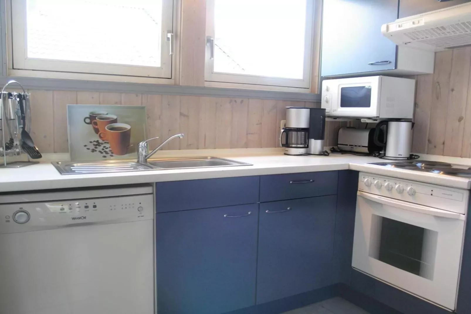 FH Wildgans Comfort mit Sauna & Kaminofen 81 qm 131-Kitchen